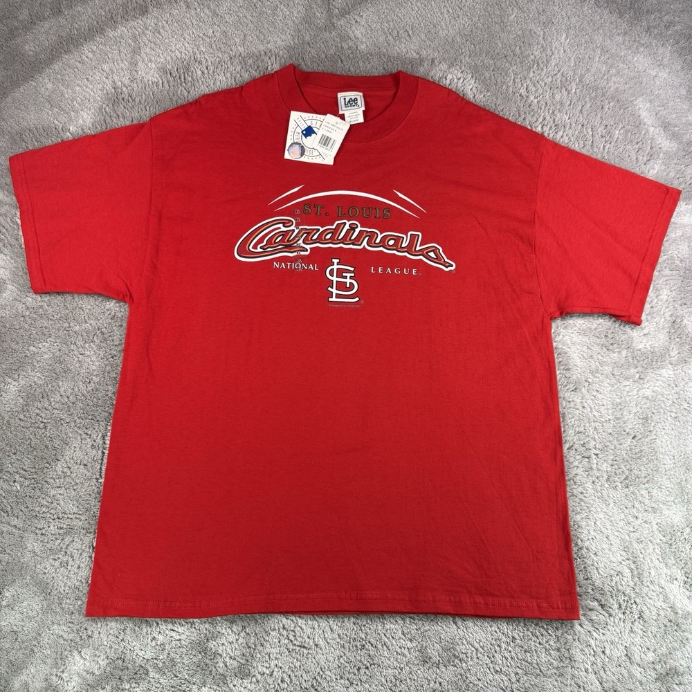 Lee Sport St Louis Cardinals T Shirt Mens XL Red MLB Graphic Logo NWT 2004